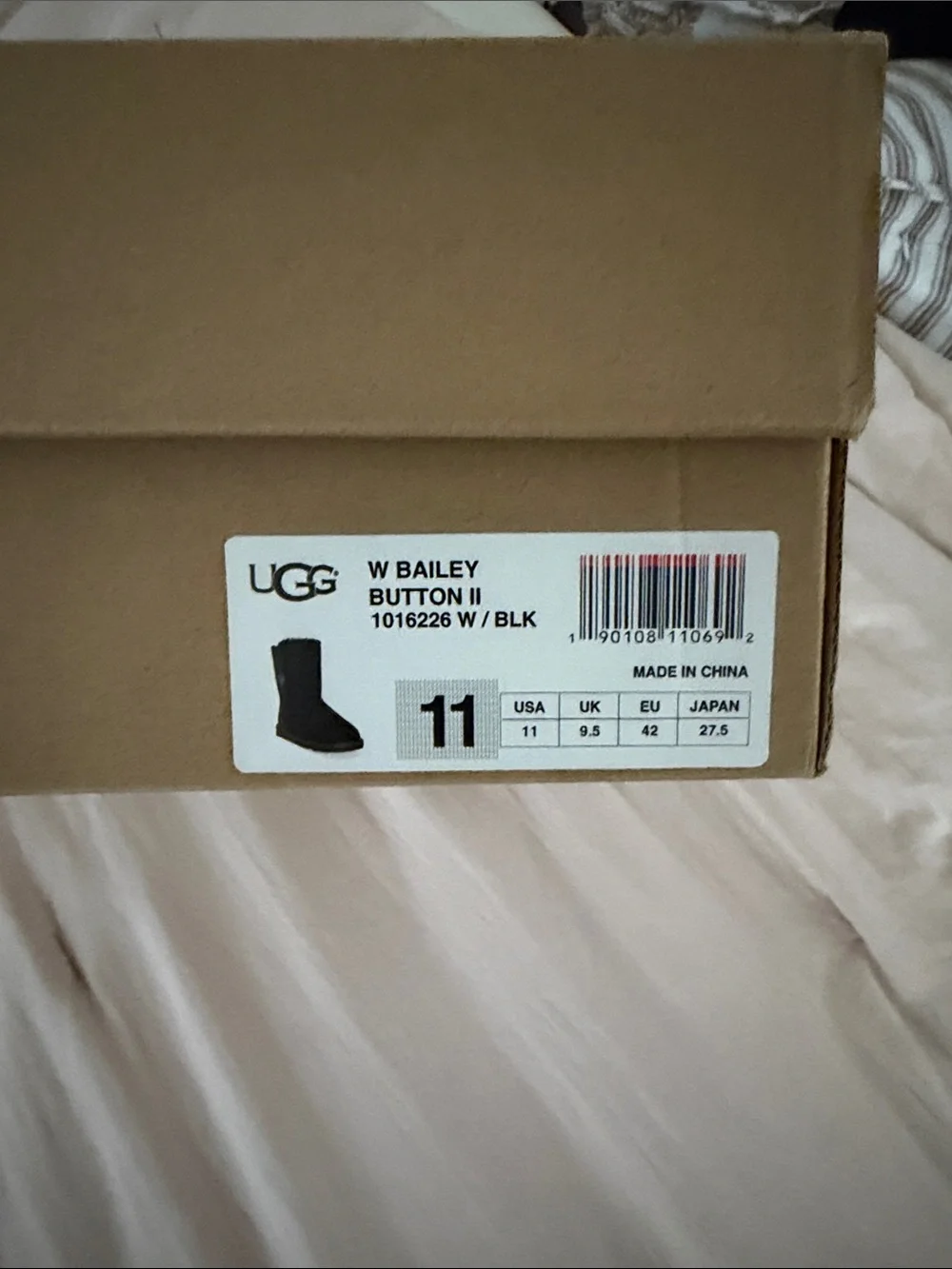 UGGS Black Button-Accent Shearling Boots - Women
